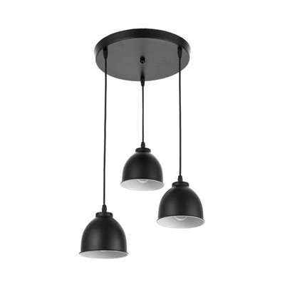 Светильник «Ласер» 3хЕ27 40 Вт черный 30×30×10-110 см