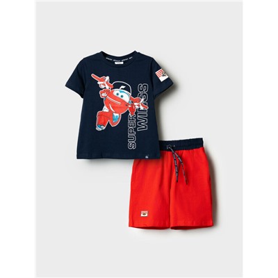 Комплект трикотажный для мальчиков: фуфайка (футболка), шорты