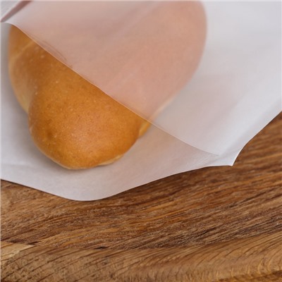 Пакет для выпечки с окном, белый, 18×19 см