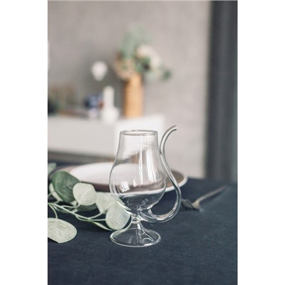 Бокал для вина Magistro «Forma. Пантера», 300 мл, с трубочкой, стекло, прозрачный