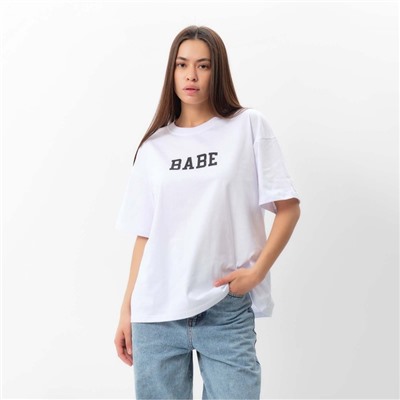 Футболка женская MIST Babe, белая, размер 46-48 (L)