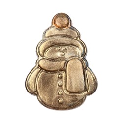 Шоколадная фигурка «Снеговик пряничный», кондитерская глазурь, 115 г