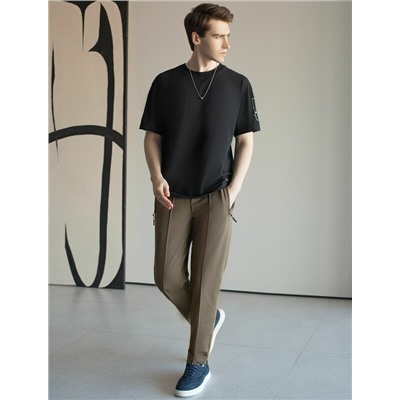 Свободная футболка  с авторским принтом