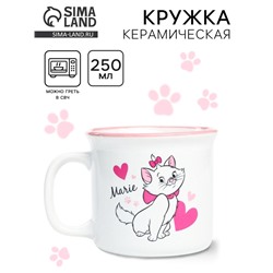 Кружка керамическая Marie, Коты аристократы, 250 мл