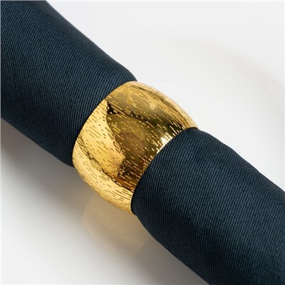 Набор салфеток с декоративными кольцами Grey pleasure, 40×40 см - 2 шт., 100% хлопок, саржа 190 г/м²