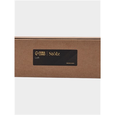 Поручень для ванны Stölz, 30×5×7 см, нержавеющая сталь, чёрный