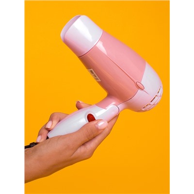 Фен Luazon LF-23, 800 Вт, 2 режима, складная ручка, розовый