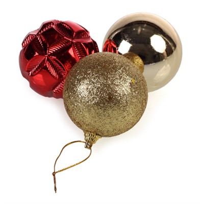 Елочные шары 12 штук 6 см / B-2624 /уп 66/