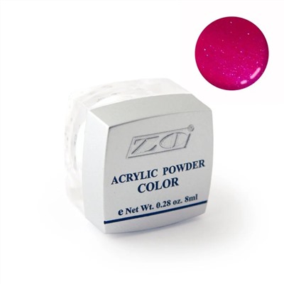 ZO Акриловая пудра для дизайна ногтей PC-23, фиолетово-баклажановый, 8 г 11507
