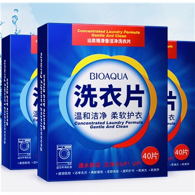 Стиральный порошок в пластинах BIOAQUA (40 шт)