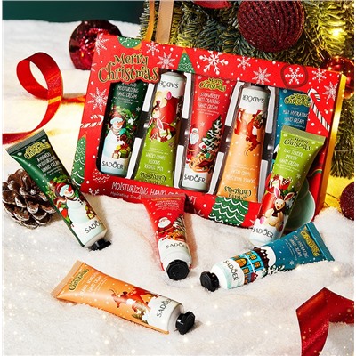 Набор кремов для рук Новогодний 5 штук В КОРОБКЕ, SADOER
