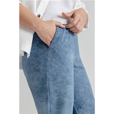 Брюки женские  102/24/Голубой варёнка