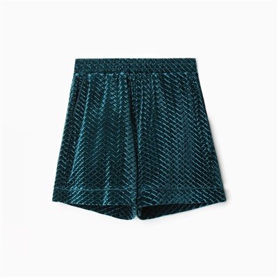 Шорты женские KAFTAN «Бархат» размер 40, зеленый