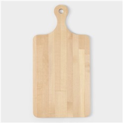 Доска разделочная Доляна, 40×20×1.2 см, с ручкой, дерево берёза