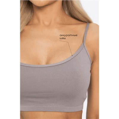 Кроп-топ Шелк вискозы (латте) Б14506-52М