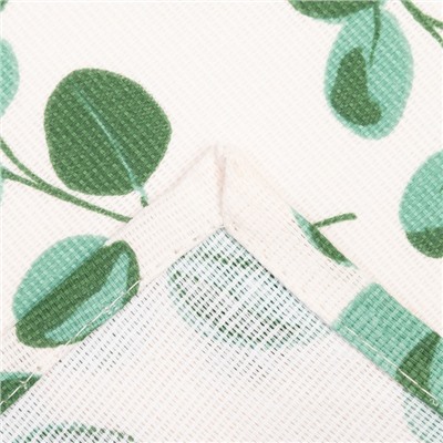 Скатерть Доляна «Эвкалипт» 149×110 см, 100% хлопок, рогожка 164 г/м²