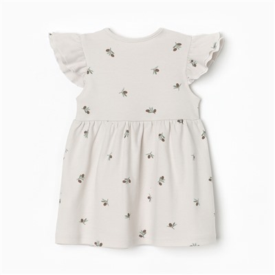 Комплект для девочки (платье и повязка) «Крошка Я» Olives, рост 68-74 см, молочный