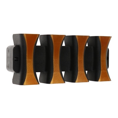 УЦЕНКА Светильник фасадный «Элегант», FSD-041, 8 Вт, 3000К, 4 луча, IP65, 220 В, пластик, черный 1