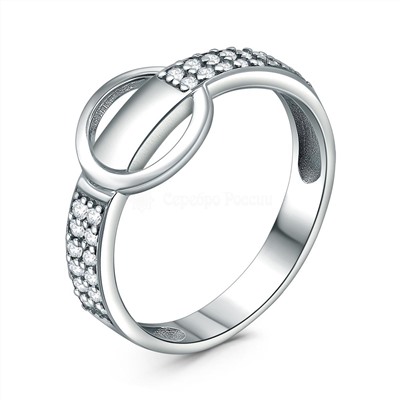 Серьги из серебра с фианитами родированные (2 в 1) 925 пробы с-7228р200