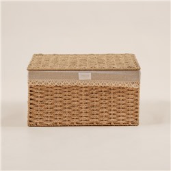 Корзина для хранения SL Home, плетёная, ручной работы, 30×20×15.5 см