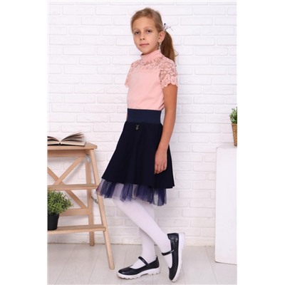 Джемпер Камелия кор. рукав (Пудра)