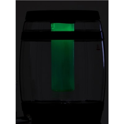 Пивной бочонок «Банный», колба 3 л, ёмкость для льда, подсветка, пластик, чёрный