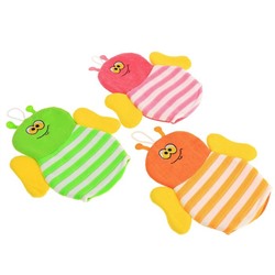 Мочалка-варежка детская для купания Доляна «Пчёлка», цвет МИКС