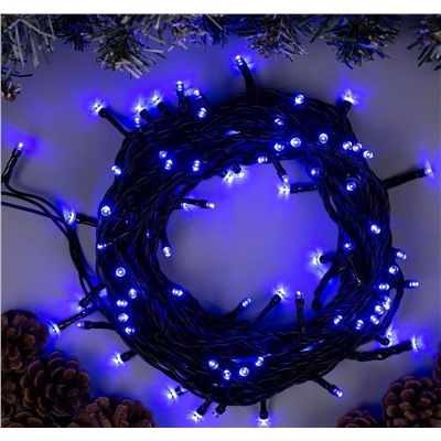 Новогодняя гирлянда синяя (10 метров)