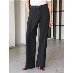 Прямые брюки из джерси на резинке сзади