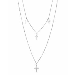 Колье из серебра куб.циркон., Ю-55136р