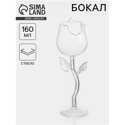 Бокал для вина «Forma. Розе», 160 мл, 7×20.5 см, стекло, прозрачный