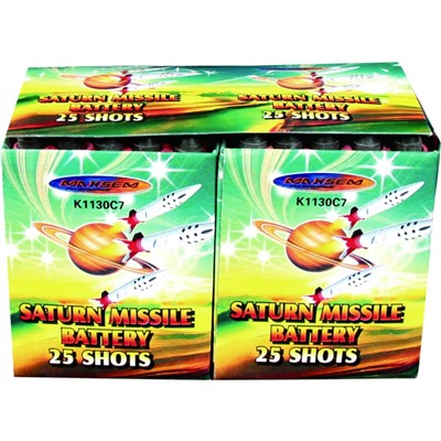 Набор фейерверков K1130C7 Катюша-25 / SATURN MISSILE BATTERY (0,2" х 25)
