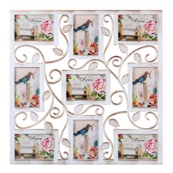 Фоторамка коллаж 53х53 см листья / Y3309 /уп 12/с эффектом старины 9 фото