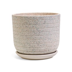 Горшок для цветов «Пряности», 2.9 л, d=19 см, h=16 см, керамический, с поддоном, белый