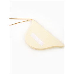 Елочные игрушки из бумаги, набор 5 штук, бежевые