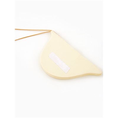 Елочные игрушки из бумаги, набор 5 штук, бежевые