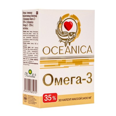 Омега‑3 — 35 % «Океаника» капсулы 1400 мг, 30 шт.