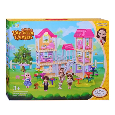 Дом для куклы "Дачный котедж" с мебелью, в коробке