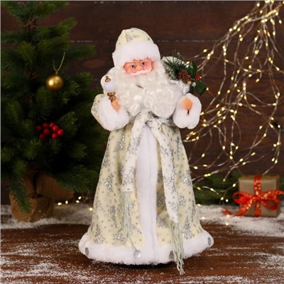 Дед Мороз под ёлку «Зимнее волшебство. Новогодняя игрушка» двигается, с подсветкой, 43 см