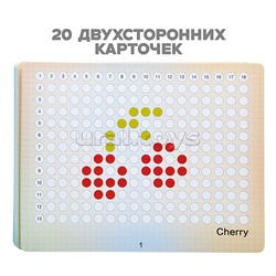 Доска магнитная "Собирай и познавай по картинке" с набором карточек, в коробке