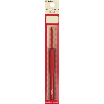 Крючок для вязания с ручкой "Etimo Red" Tulip