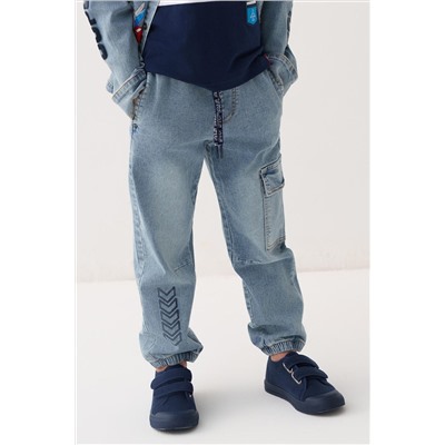 Брюки текстильные джинсовые для мальчиков PLAYTODAY, 1240554