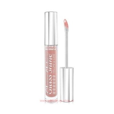LUXVISAGE Блеск для губ Perfect Glass Shine тон 10 песочный мерцающий 2.8 г