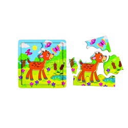 Игра из дерева "Оленёнок" (собираем по картинке) (Baby Step)