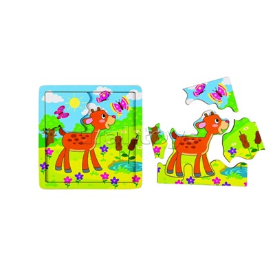 Игра из дерева "Оленёнок" (собираем по картинке) (Baby Step)