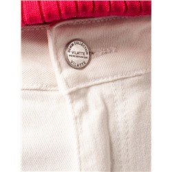 Укороченные джинсы из эластичного денима