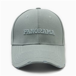 Кепка "PANORAMA" MINAKU, цвет серо-зеленый, размер 58