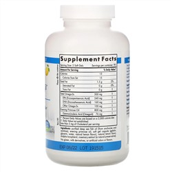 Nordic Naturals, Balanced Omega, со вкусом лимона, 830 мг, 180 мягких желатиновых капсул