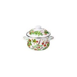 Кастрюля 2,0л 18*11см, эмаль ФРУКТОВАЯ КОРЗИНА