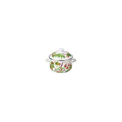 Кастрюля 2,0л 18*11см, эмаль ФРУКТОВАЯ КОРЗИНА